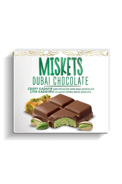 Miskets Dubai Chocolate with Crispy Kadayif and Pistachio